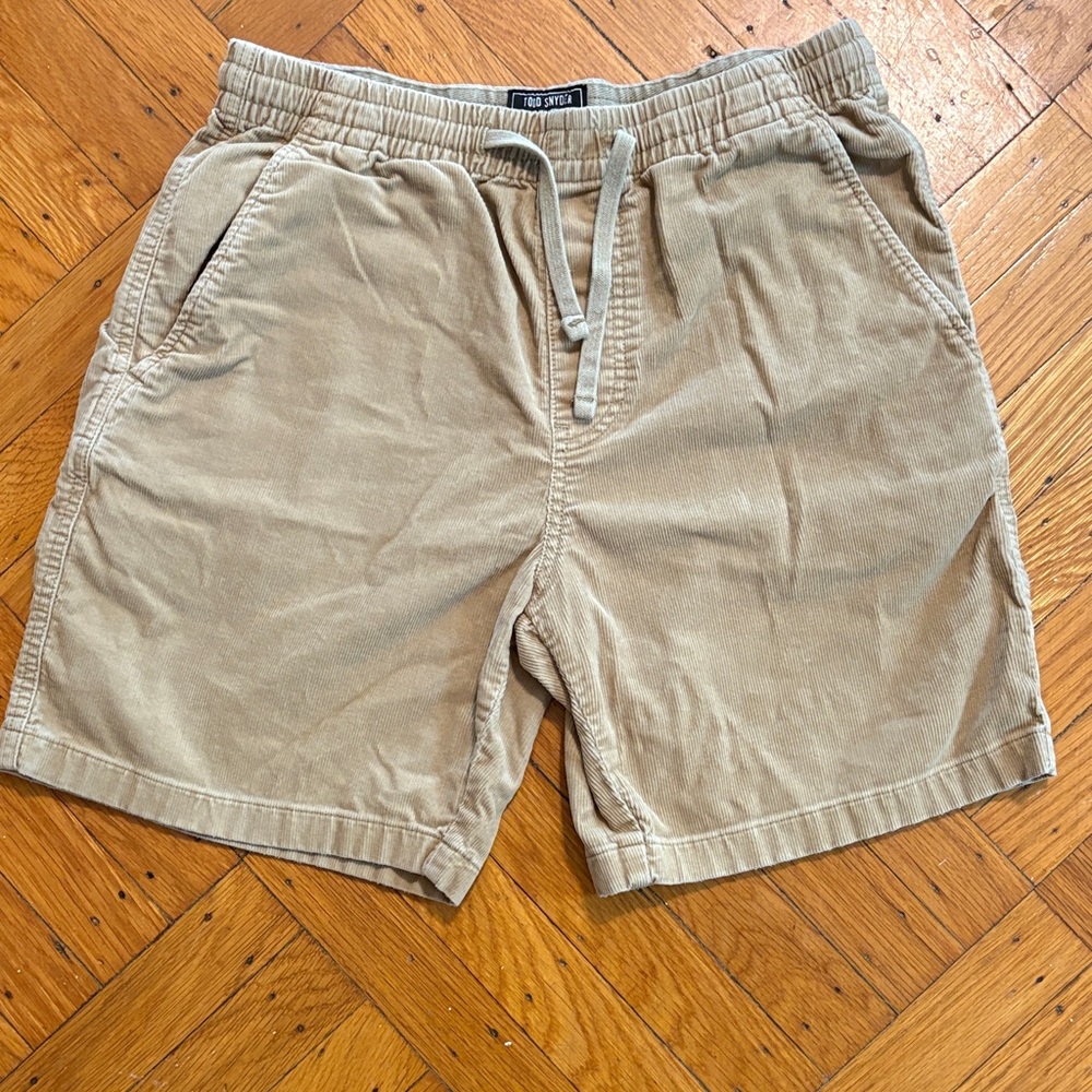 Todd Snyder Light Brown Corduroy Shorts